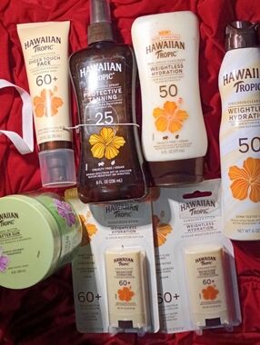 HAWAIIAN TROPICS (7) -TANNING OIL; AFTER SUN; BALM; SUNSCREEN SPRAY/LOTION/STICK